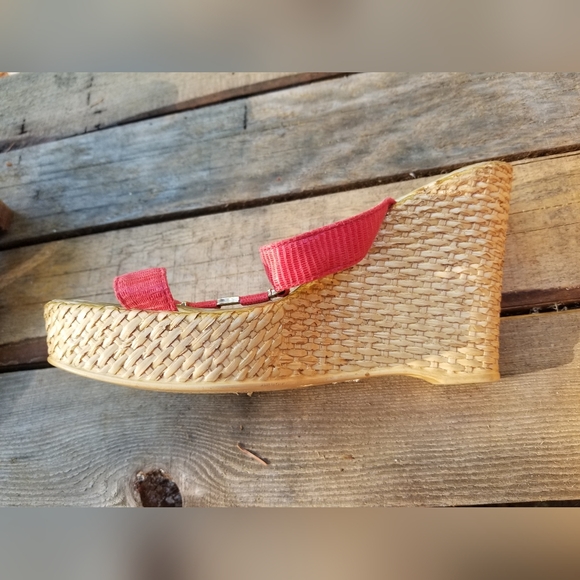 Size 8 Pink & Black Sets High Heel Shoes Italian Shoemakers  & Greenwich Village - Picture 2 of 13